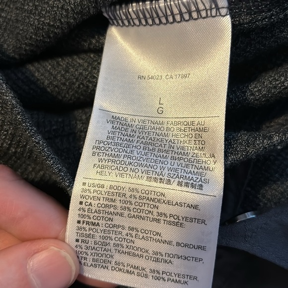 Banana Republic men’s dark gray snap collar sweater size large - Picture 6 of 6